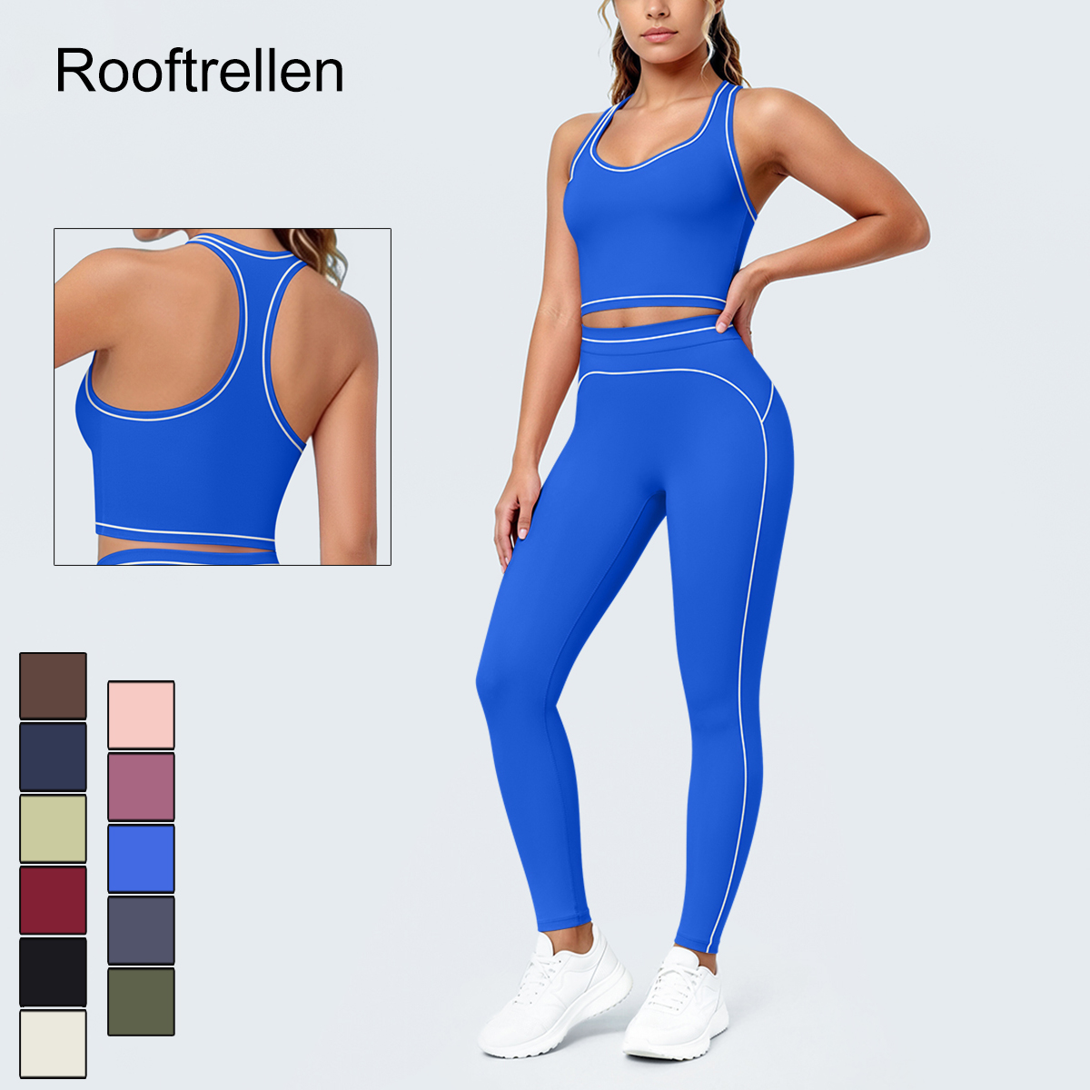 Ankle Weights - طقم يوجا رياضي صيفي للنساء، سروال