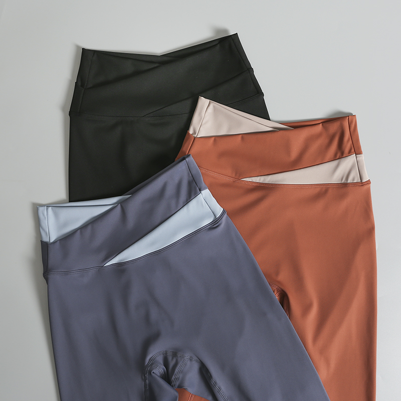 Yoga Fitness Pants - بنطلون رياضي نسائي عالي الخصر، ضيق