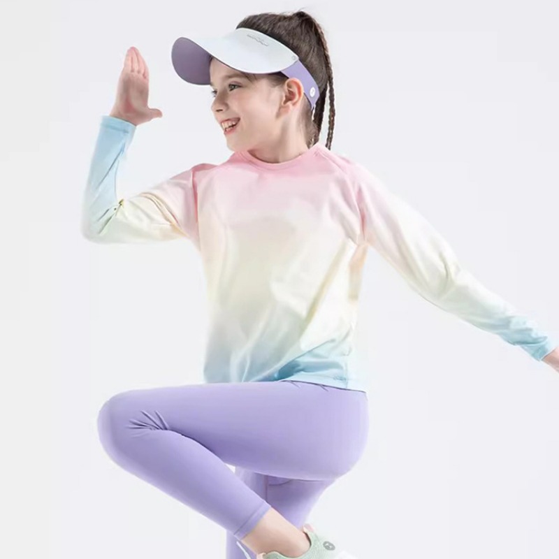 قمصان اليوغا للأطفال بأكمام طو - مراجعة Yoga Fitness Girl وسعره