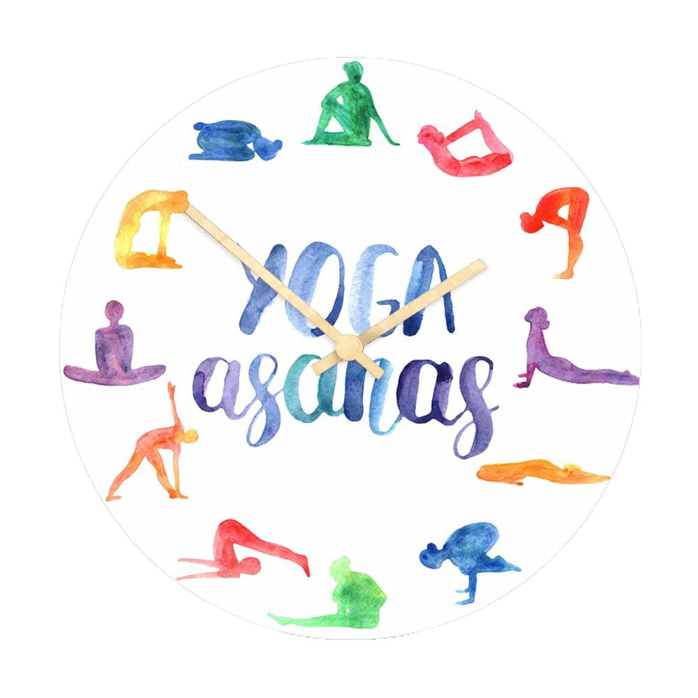 ساعة حائط بتصميم أوضاع اليوغا  - مراجعة Yoga Fitness Gifts وسعره