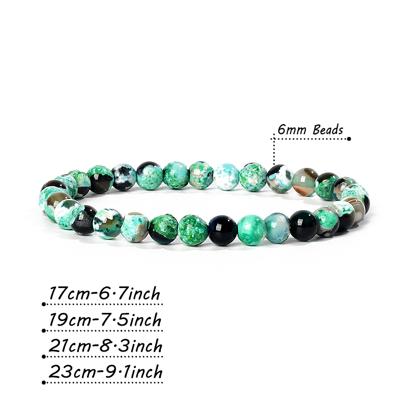 الحجر الطبيعي Agates سوار للنس - مراجعة Yoga Fitness Gifts وسعره