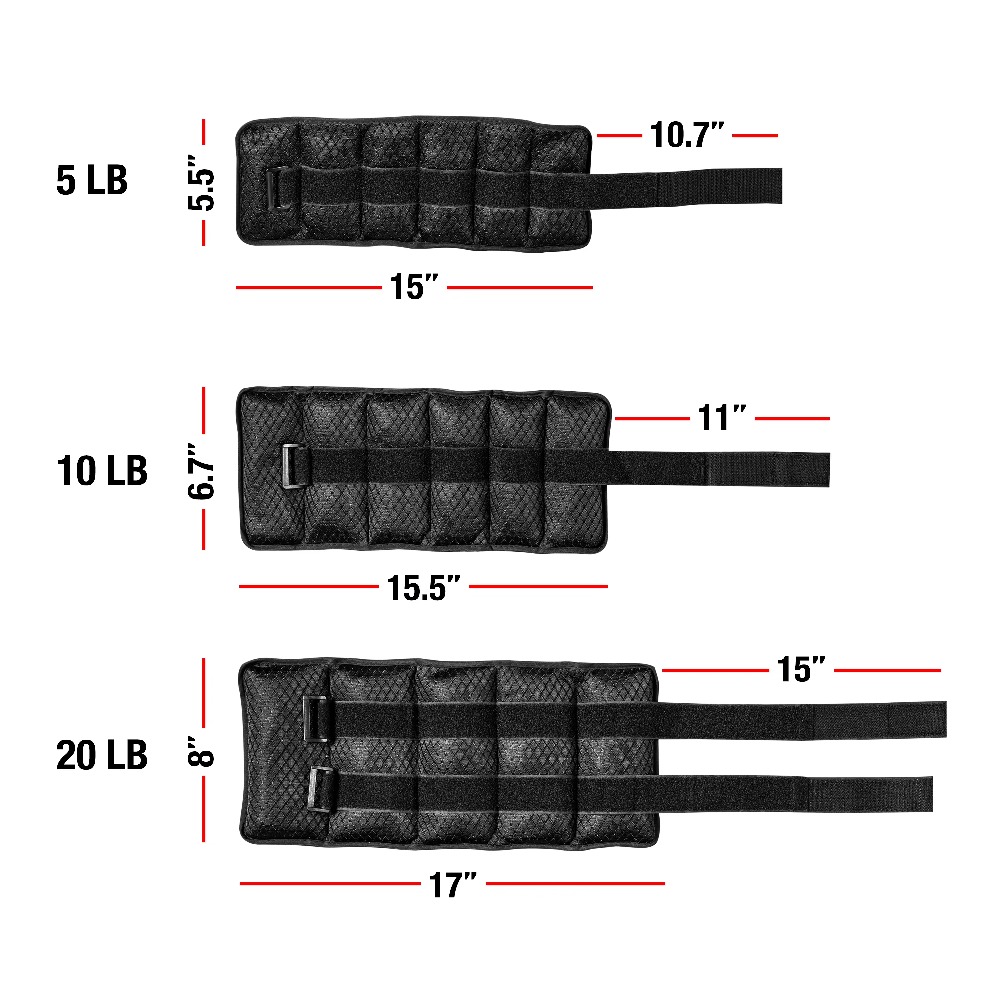 أوزان معصم قابلة للتعديل وأوزا - مراجعة Ankle Weights وسعره