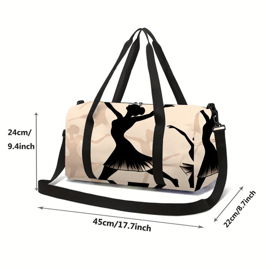 حقيبة أمتعة كبيرة السعة بطباعة - مراجعة Yoga Fitness Gifts وسعره
