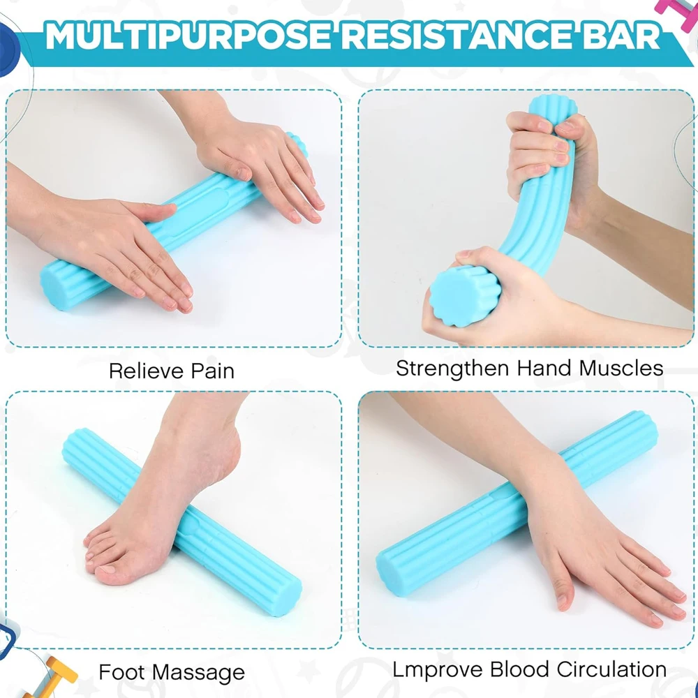 1 قطعة شريط العلاج المرن المقو - مراجعة Grip Strengthener Hand وسعره